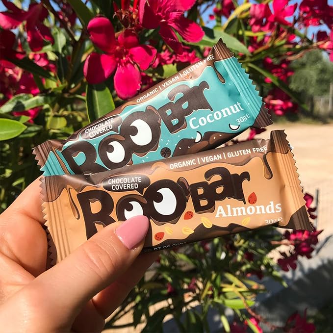 Barrita de Almendras Cubierta de Chocolate – Roo’Bar 🌰🍫