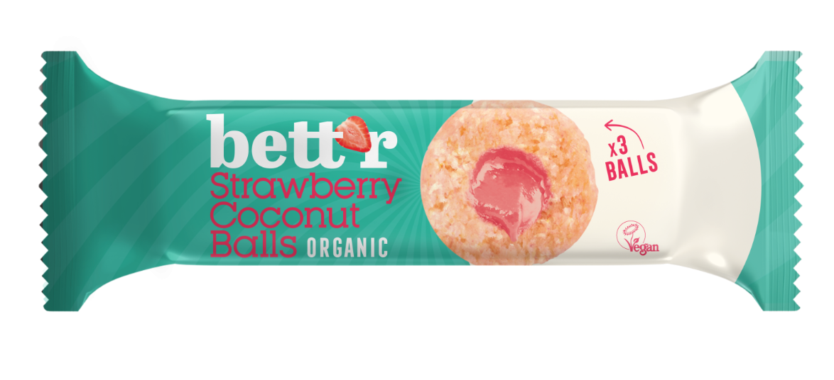 Bolitas de Frutas con Relleno de Fresa y Coco Bett'r