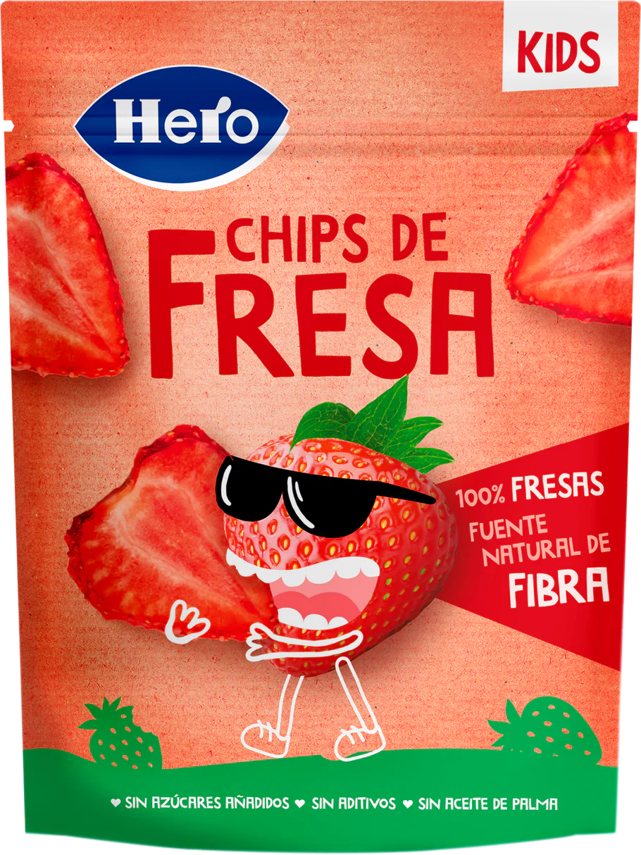 Chips de Fresa Hero Kids