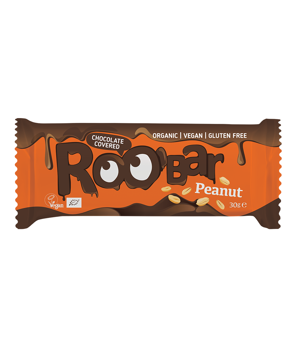 Barrita de Cacahuete Cubierta de Chocolate – Roo’Bar 🥜🍫