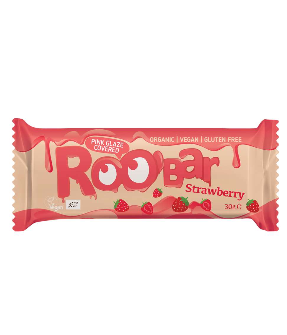 Barrita de Fresa Cubierta de Chocolate Rosa – Roo’Bar 🍓🍫