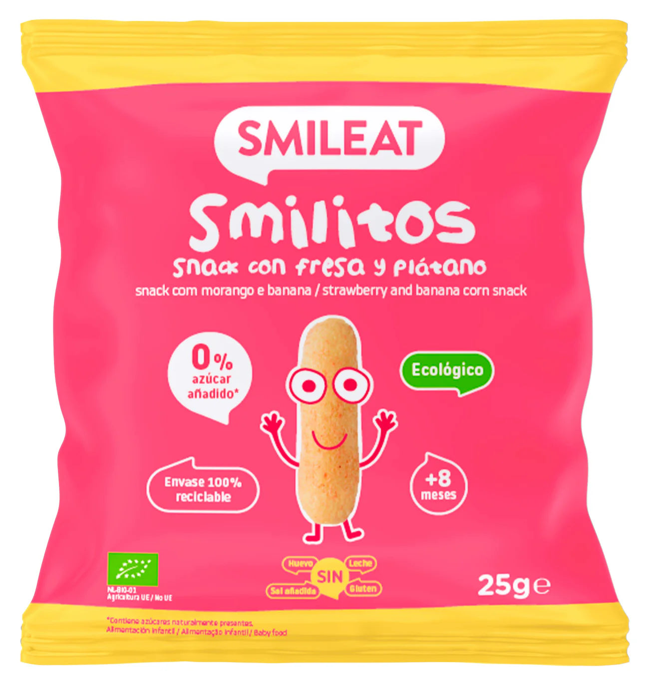 Smilitos de Fresa y Plátano SMILEAT