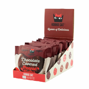 Galleta de Mantequilla de Cacahuete Cubierta de Chocolate sin Azúcar Añadido Kookie Cat