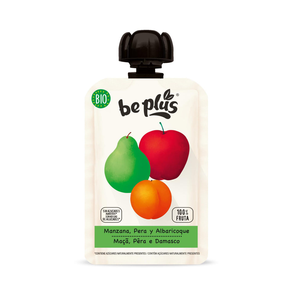 Pouch de Manzana, Pera y Albaricoque BIO – Be Plus